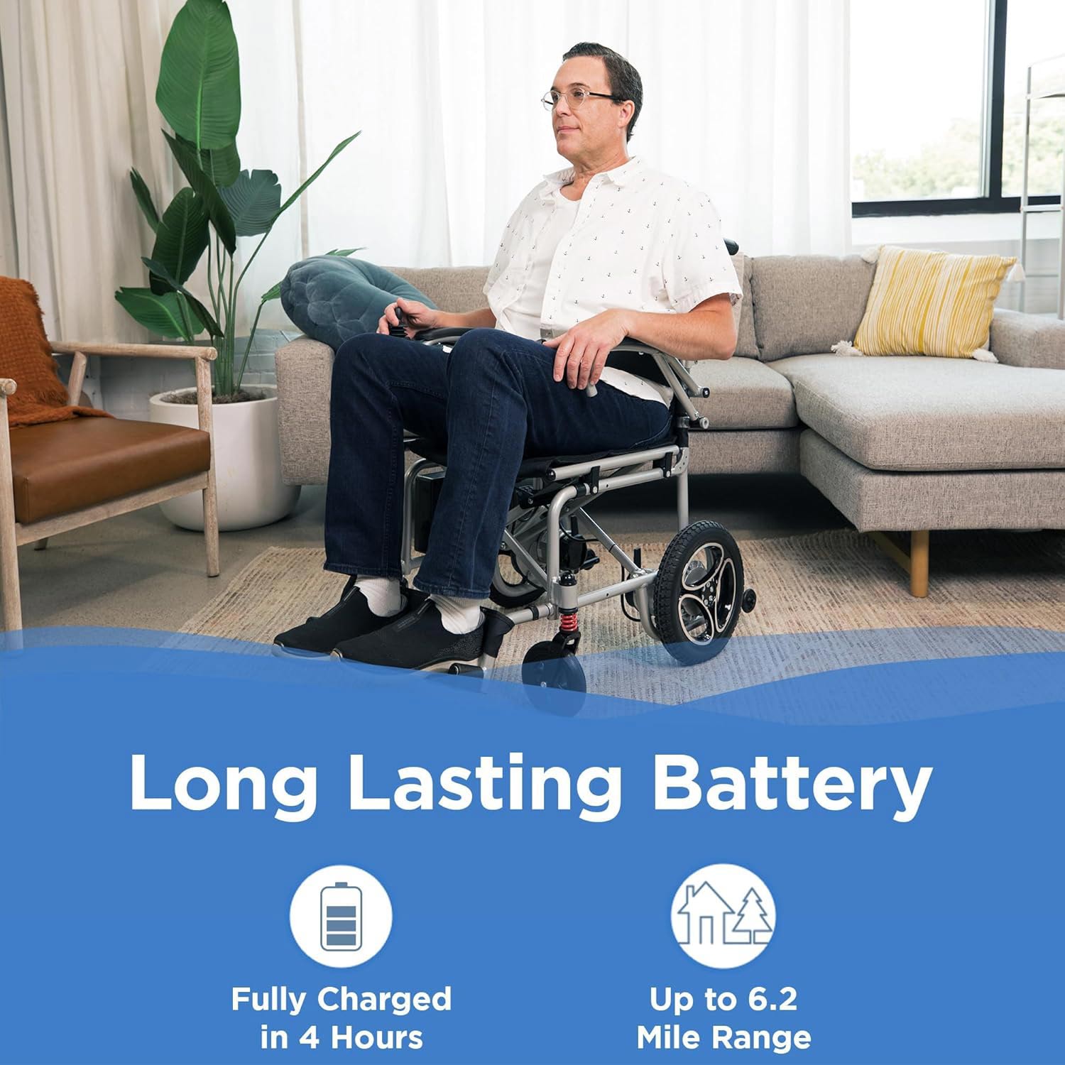 Journey Air Lightweight Folding Power WheelChair