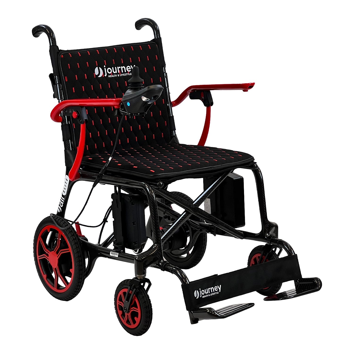 Journey Air Elite Lightweight Folding Power WheelChair with Carbon Fiber Frame