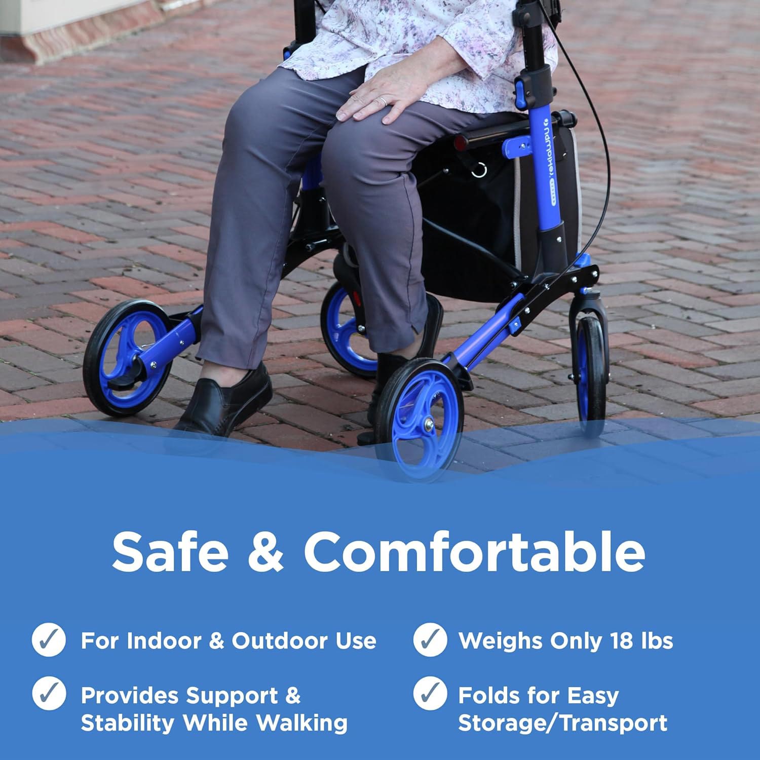 Journey UPWalker Breeze Rollator Walker 8973