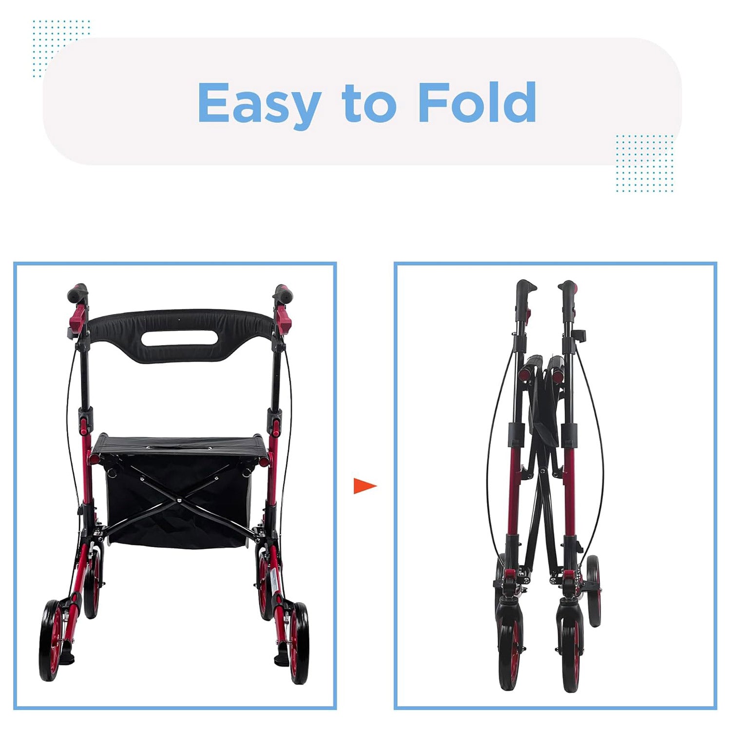 Journey UPWalker Breeze Rollator Walker 8973