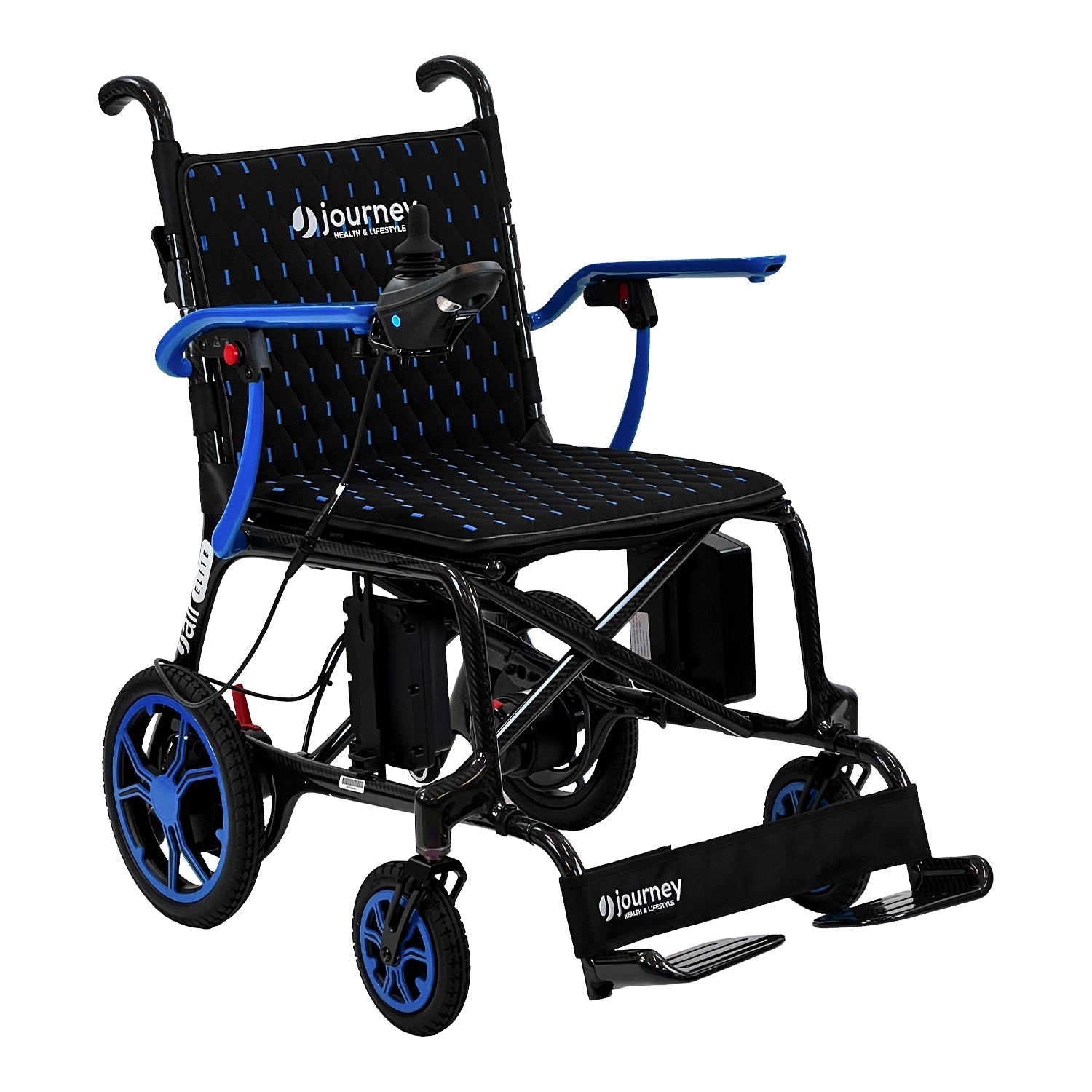 Journey Air Elite Lightweight Folding Power WheelChair with Carbon Fiber Frame