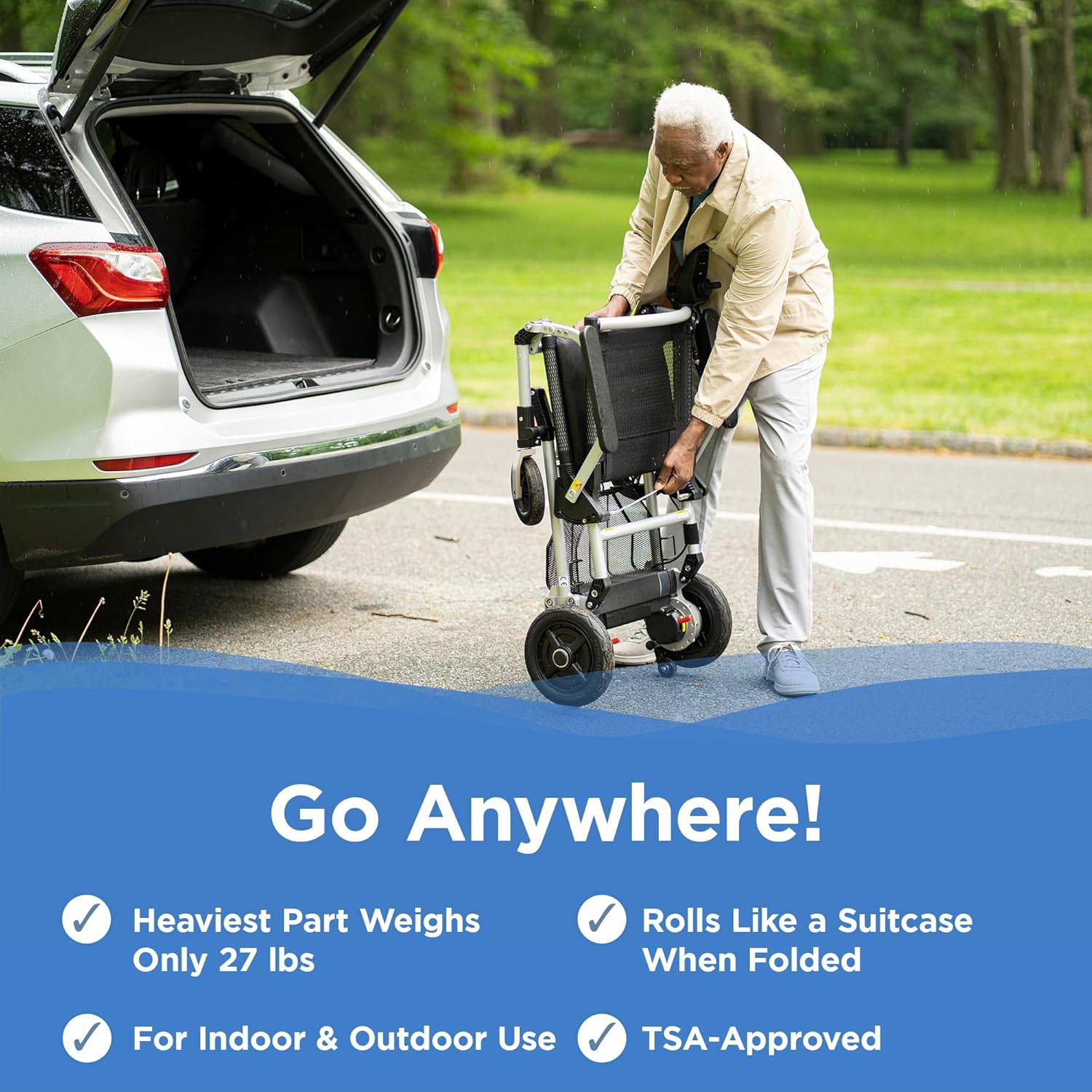 Journey Zoomer Lightweight Folding Power WheelChair
